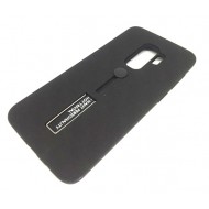 Cover Kickstand Matte With Finger Strap Samsung Galaxy S9 G960 Black